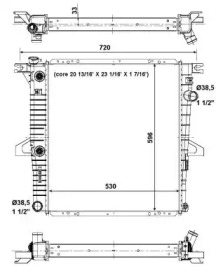 Радиатор, охлаждение двигателя WILMINK GROUP WG1722993