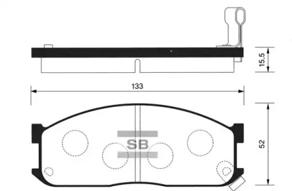 Комплект тормозных колодок FI.BA FBP1044