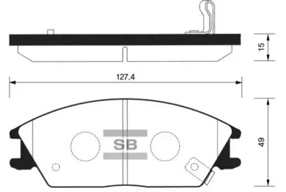 Комплект тормозных колодок FI.BA FBP1047