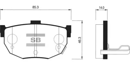 Комплект тормозных колодок FI.BA FBP1062