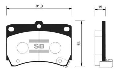 Комплект тормозных колодок FI.BA FBP1067