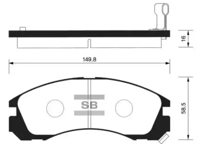 Комплект тормозных колодок FI.BA FBP1068