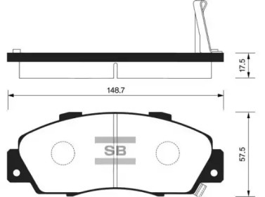 Комплект тормозных колодок FI.BA FBP1076-F