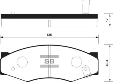 Комплект тормозных колодок FI.BA FBP1095