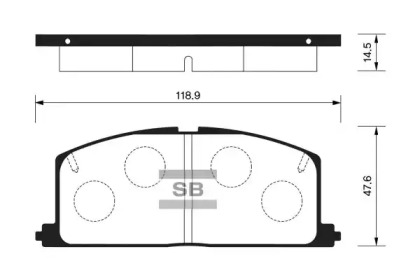 Комплект тормозных колодок FI.BA FBP1105