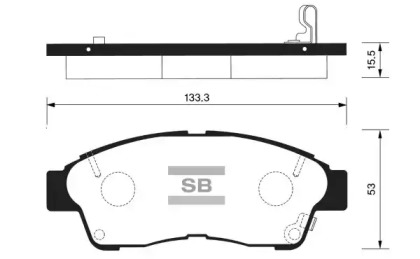 Комплект тормозных колодок FI.BA FBP1110