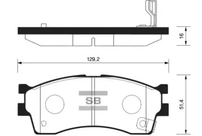 Комплект тормозных колодок FI.BA FBP1113