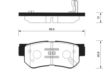 Комплект тормозных колодок FI.BA FBP1117