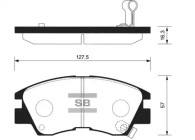 Комплект тормозных колодок FI.BA FBP1135