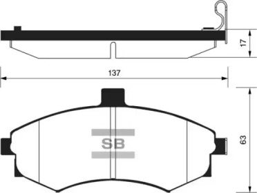 Комплект тормозных колодок FI.BA FBP1152