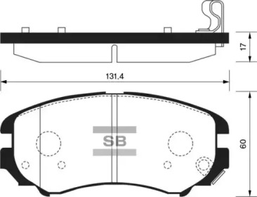 Комплект тормозных колодок FI.BA FBP1155