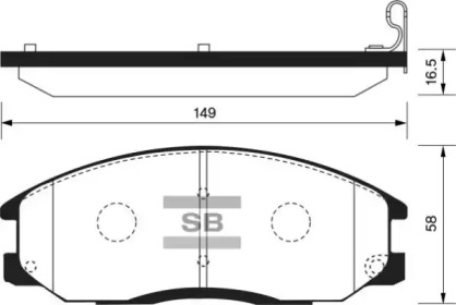 Комплект тормозных колодок FI.BA FBP1157