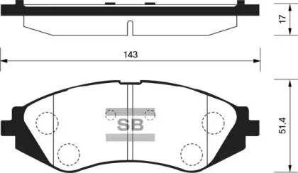 Комплект тормозных колодок FI.BA FBP1159