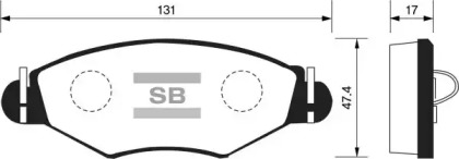 Комплект тормозных колодок FI.BA FBP1179