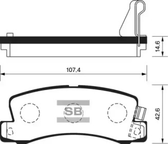 Комплект тормозных колодок FI.BA FBP1208