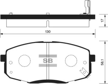 Комплект тормозных колодок FI.BA FBP1240