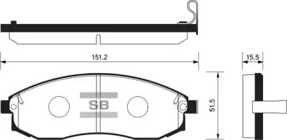 Комплект тормозных колодок FI.BA FBP1256