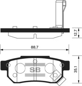 Комплект тормозных колодок FI.BA FBP1265