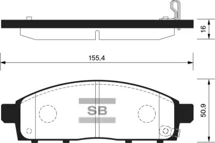 Комплект тормозных колодок FI.BA FBP1361