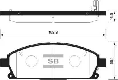 Комплект тормозных колодок FI.BA FBP1365