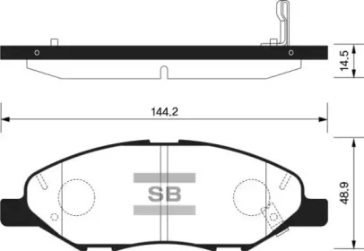 Комплект тормозных колодок FI.BA FBP1383