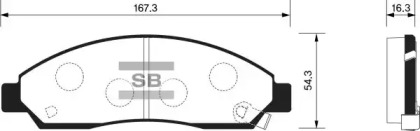 Комплект тормозных колодок FI.BA FBP1408