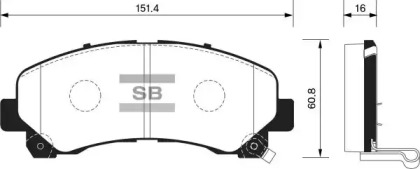 Комплект тормозных колодок FI.BA FBP1409