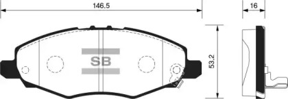 Комплект тормозных колодок FI.BA FBP1412