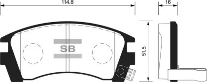 Комплект тормозных колодок FI.BA FBP1488