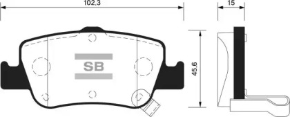 Комплект тормозных колодок FI.BA FBP1501