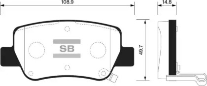 Комплект тормозных колодок FI.BA FBP1578