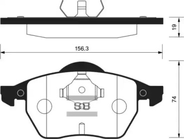 Комплект тормозных колодок FI.BA FBP2097