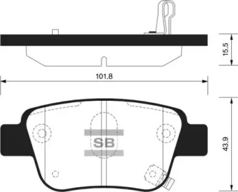 Комплект тормозных колодок FI.BA FBP2184