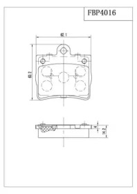 Комплект тормозных колодок FI.BA FBP4016