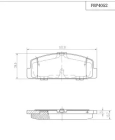 Комплект тормозных колодок FI.BA FBP4052