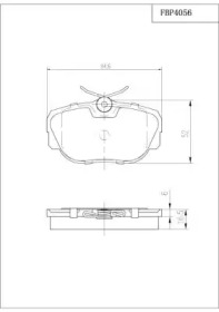 Комплект тормозных колодок FI.BA FBP4056