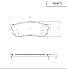 Комплект тормозных колодок FI.BA FBP4075