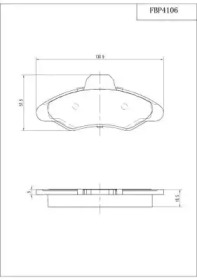 Комплект тормозных колодок FI.BA FBP4106