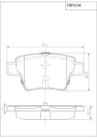 Комплект тормозных колодок FI.BA FBP4130