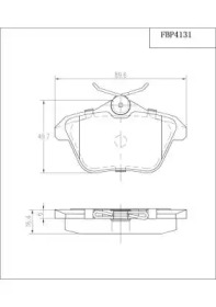 Комплект тормозных колодок FI.BA FBP4131