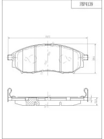 Комплект тормозных колодок FI.BA FBP4139