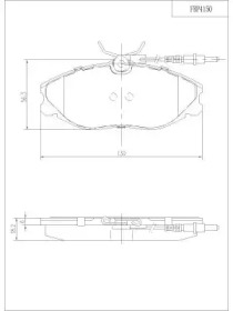 Комплект тормозных колодок FI.BA FBP4150