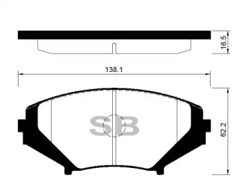 Комплект тормозных колодок FI.BA FBP4155