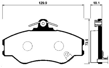 Комплект тормозных колодок FI.BA FBP4158