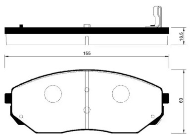 Комплект тормозных колодок FI.BA FBP4159