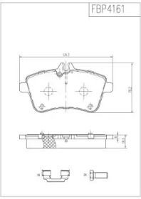 Комплект тормозных колодок FI.BA FBP4161