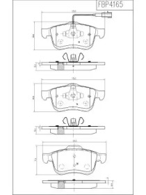 Комплект тормозных колодок FI.BA FBP4165