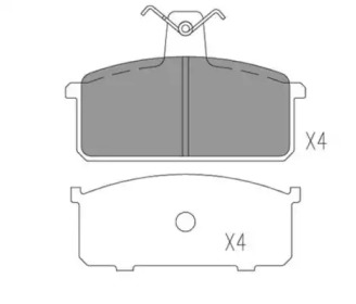 Комплект тормозных колодок FI.BA FBP4167