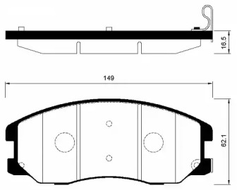 Комплект тормозных колодок FI.BA FBP4193