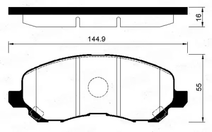 Комплект тормозных колодок FI.BA FBP4195